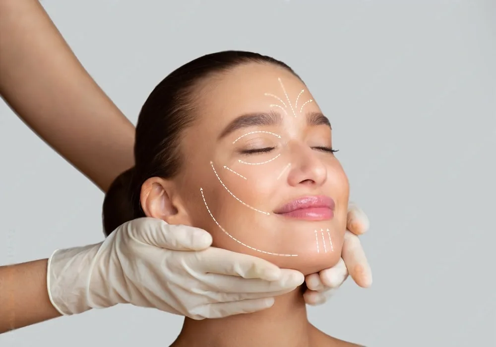 A patient relaxed during a facial treatment at Dr Azra Vaziri's clinic in Dubai