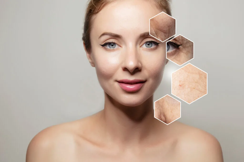 Dull skin treatment in Dubai &mdash; Dr Azra Vaziri assessing skin radiance and texture before a regenerative protocol