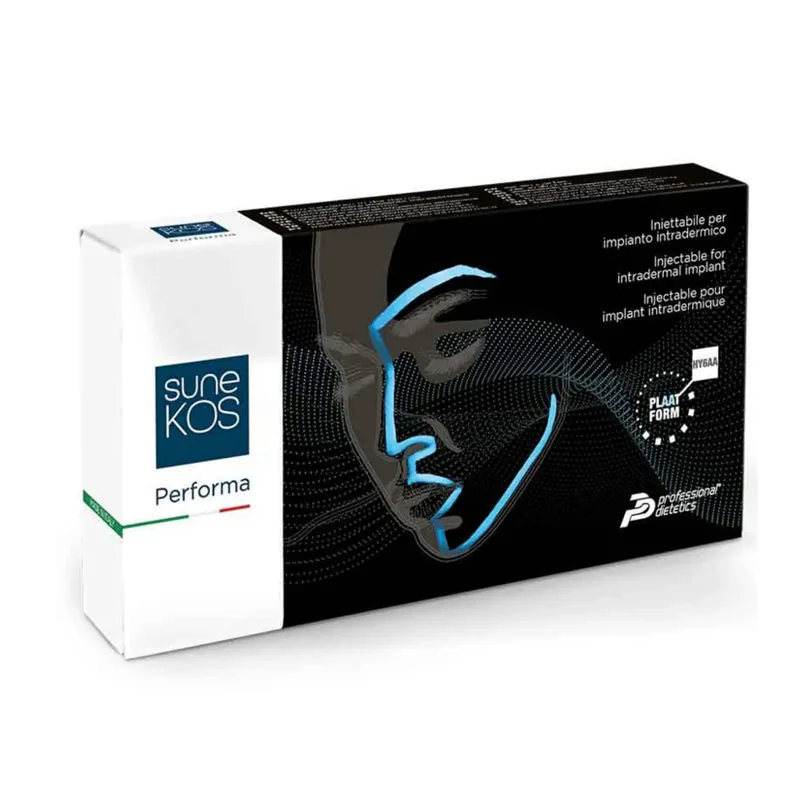 Sunekos Performa amino-acid skin booster product used by Dr Azra Vaziri for regenerative skin treatment in Dubai